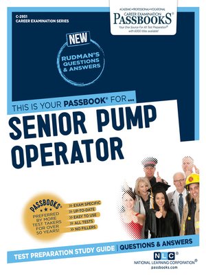 cover image of Senior Pump Operator